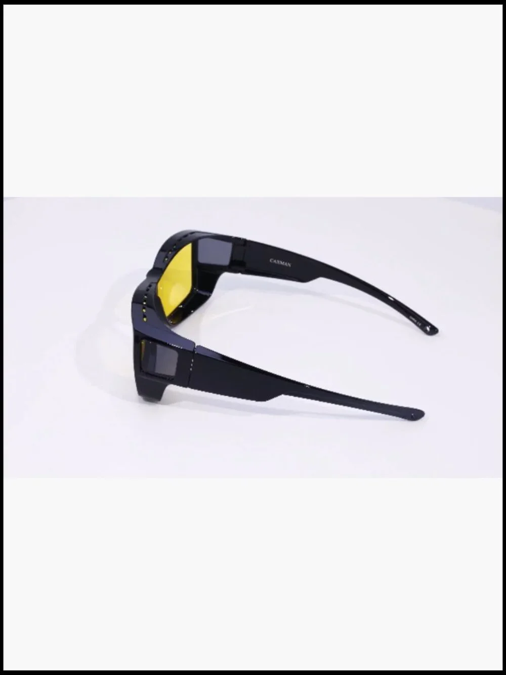 Night Driving Glasses HD Polarized Anti Glare Yellow Tint Wrap Around Fit Over